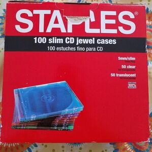 50 Slim Jewel/Clear CD Cases